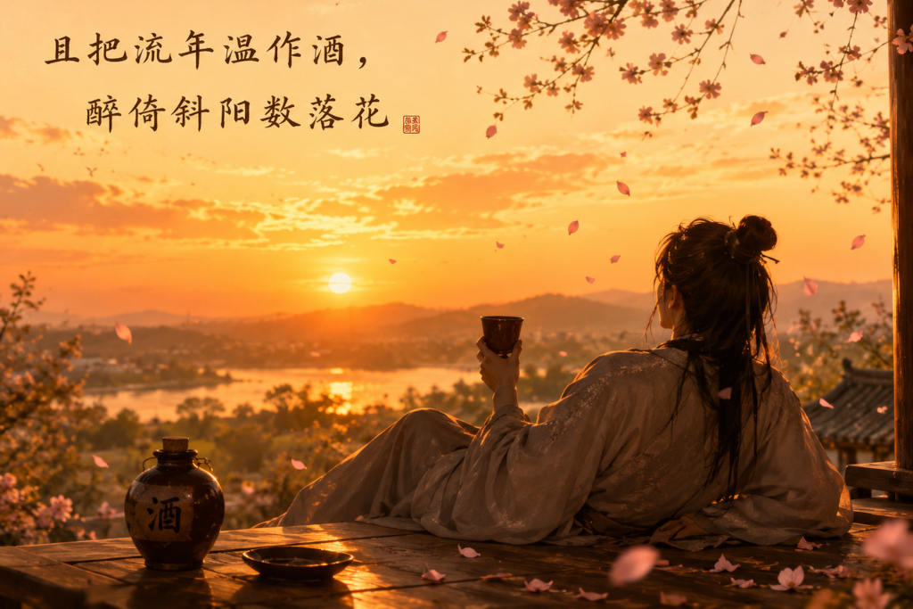 醉数落花